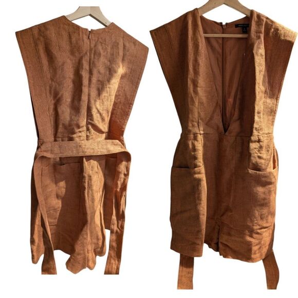 NWT 💯 %linen Banana Republic 2pcs Romper Set Size 6 - Picture 11 of 13
